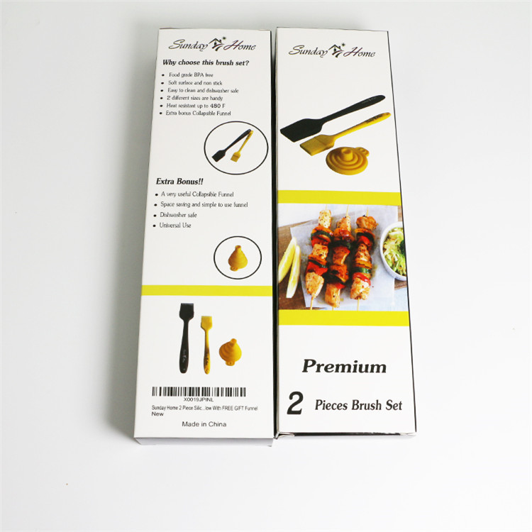 一体式硅胶油刷硅胶刷烧烤刷子烘焙刷子不粘锅抹油毛刷子厨房工具详情5