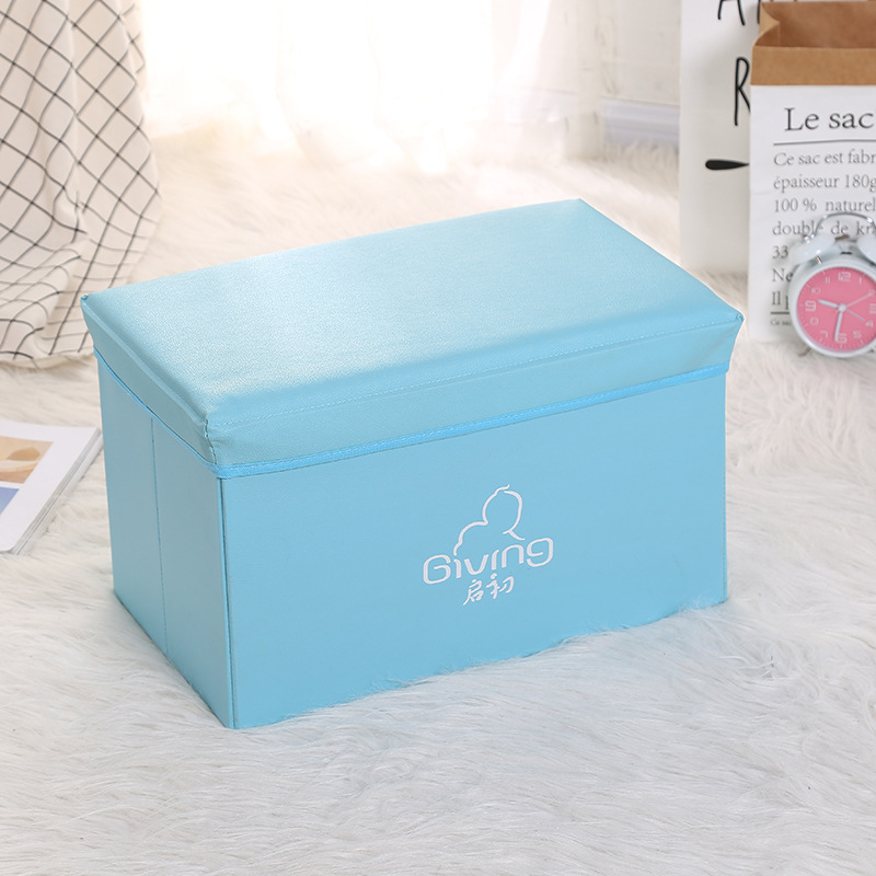 Wholesale of large-capacity household storage boxes, underwear storage boxes, shoe-changing storage stools, and fabric home goods organization boxes pic 6