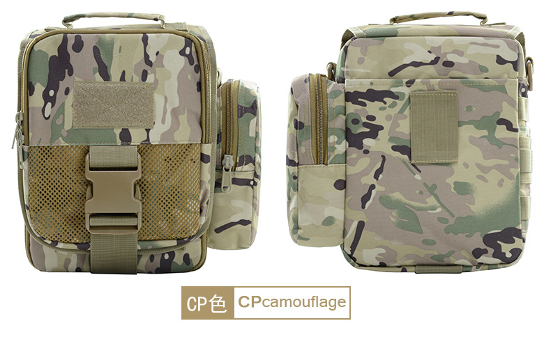 Yitu Camouflage Tactical waist Bag, men's single-shoulder crossbody bag, multi-functional outdoor sports small shoulder bag, Large screen mobile phone bag, hanging bag pic 31