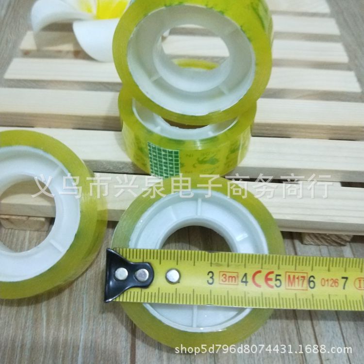 【1-2区】小胶带 6/卷240/箱一元透明胶带 办公文教学生文具胶带 透明胶布 一元百货详情4