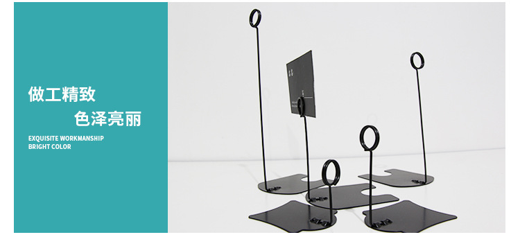 Stainless steel label clamps, hardware clamps, metal advertising clamps, bread product price tag clamps, POP price tag clamps, wholesale baking exhibition stand price base, fruit store product indication stand, dessert counter display fixed accessories pic 11