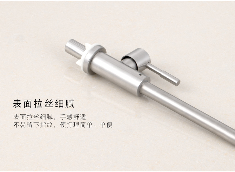 304不锈钢单冷水龙头家用厨房洗菜盆槽明装拉丝立式旋转龙头 批发详情12