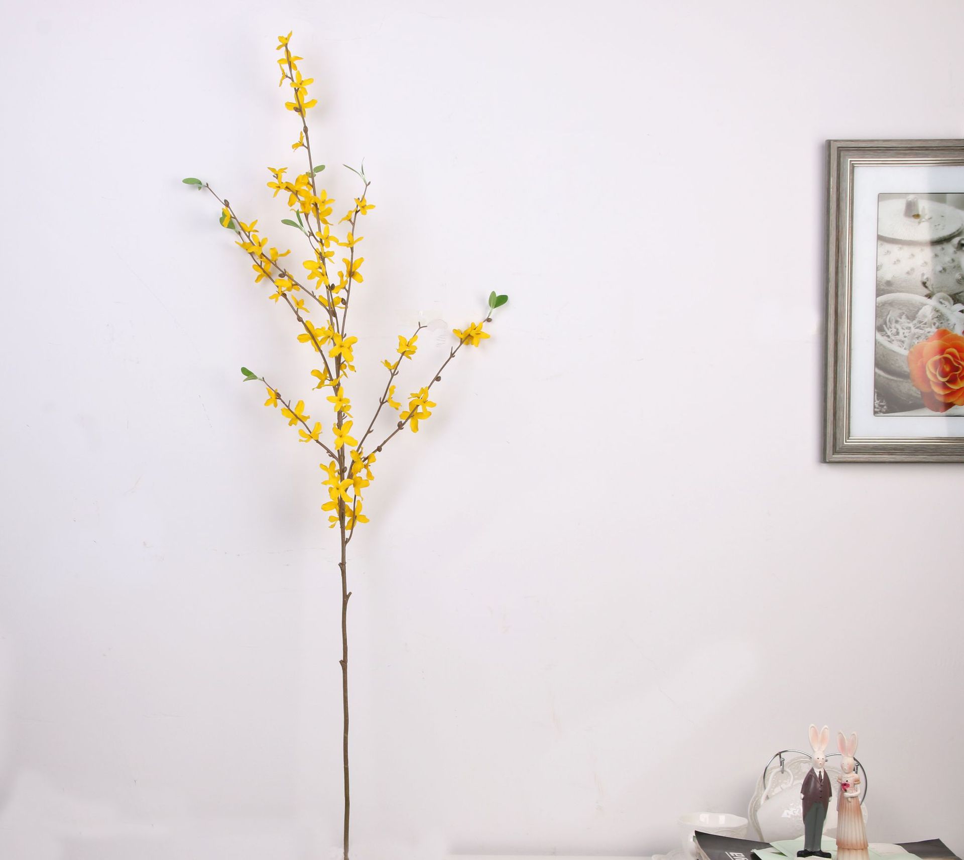 迎春花仿真婚庆装饰假花绢花家居摆件美容彩妆眼影眼部彩妆用品详情24