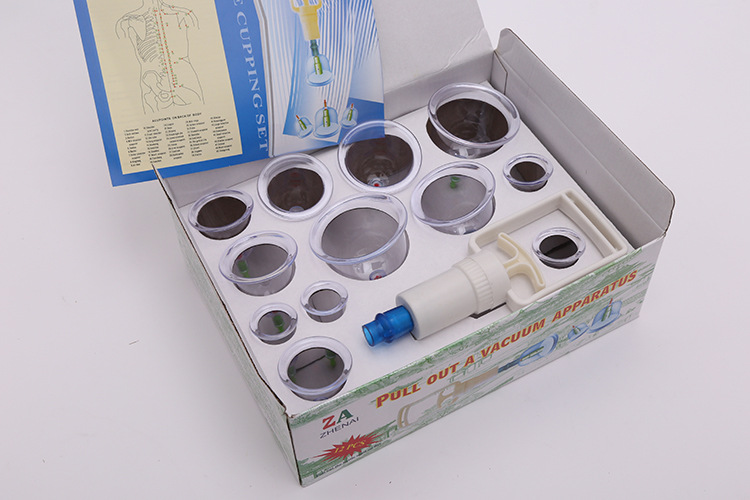 Cupping device manufacturer direct sales, 12 cups of vacuum cupping device, paper inch cupping device, anti-drop and durable English version pic 3