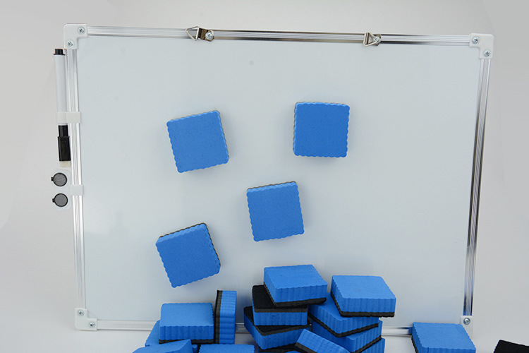 Magnetic 5*5 square EVA felt cloth for children, wavy and easy-to-clean magnetic white board eraser pic 6