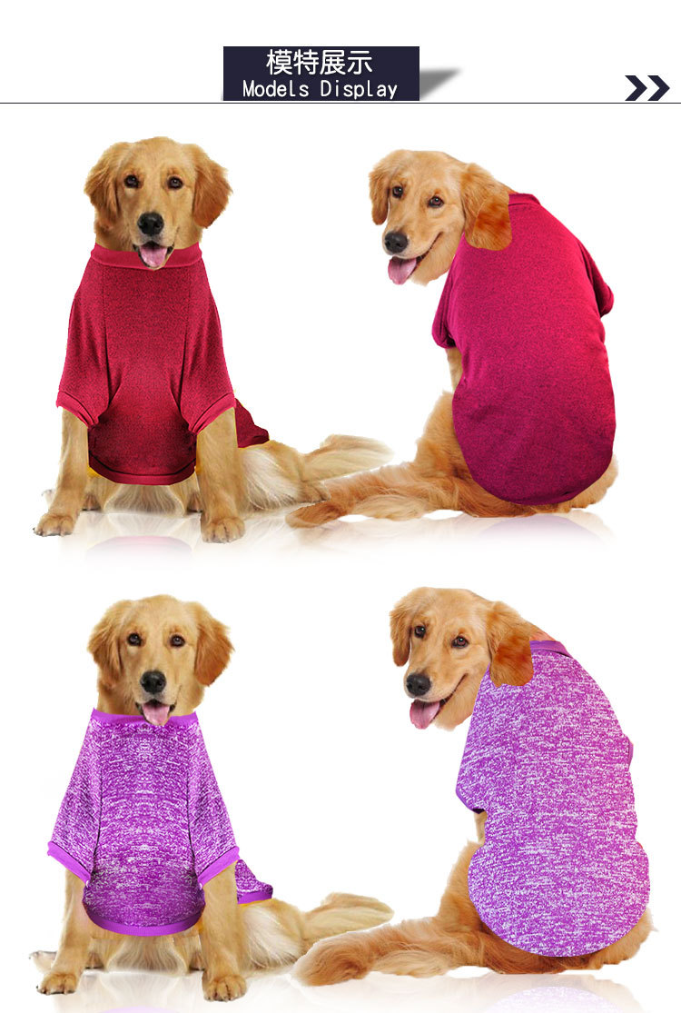 Fabricante al por mayor cachorro grande golden reather satmo husky edge fake cat ropa de otoño e invierno productos para mascotas ropa pic 25
