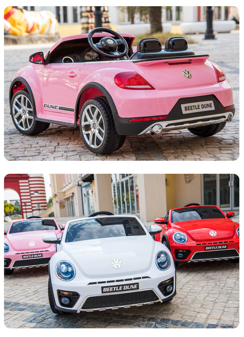 甲壳虫儿童四轮电动车可坐人遥控童车宝宝玩具车适合1-3岁男女孩母婴用品详情15