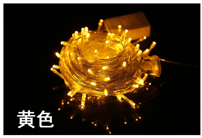 Outdoor LED string lighting project, starry sky Christmas festival decorative lights, wedding room decoration bare light string lights pic 12
