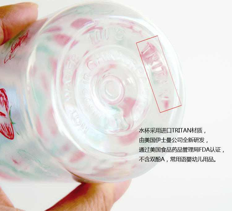 Bangduo - Creative tritan Portable Water Cup, Student portable cup, tea strainer, Plastic Cup, Summer water cup pic 10