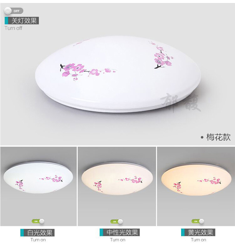 Modern and simple bedroom led ceiling lights, living room and balcony lighting fixtures, home acrylic round led lights creativity pic 23