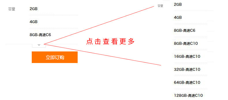 批发32gsd卡64g监控存储卡摄像头tf卡8g行车记录仪128g高速内存卡详情3