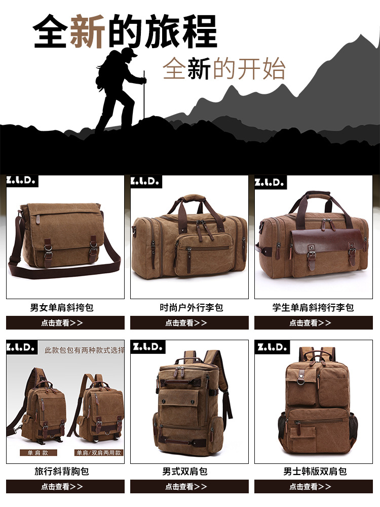 欧美帆布包便携钥匙包零钱包 洗漱化妆品包 手提收纳包 一件代发详情1