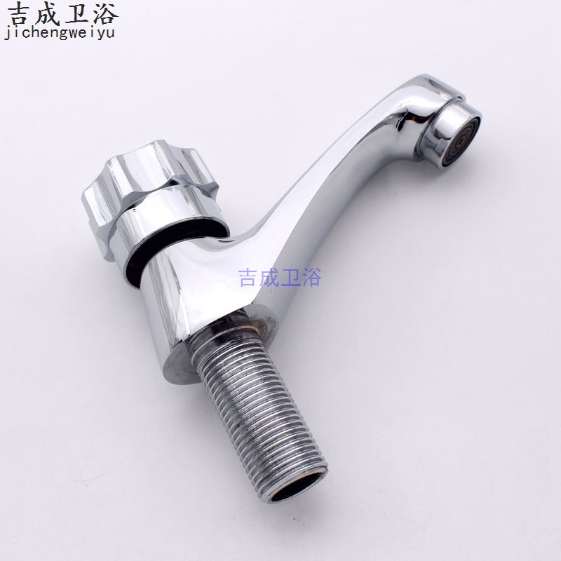 南安水暖厂家直销铜单冷洗脸盆水龙头单孔快开98面盆龙头详情8