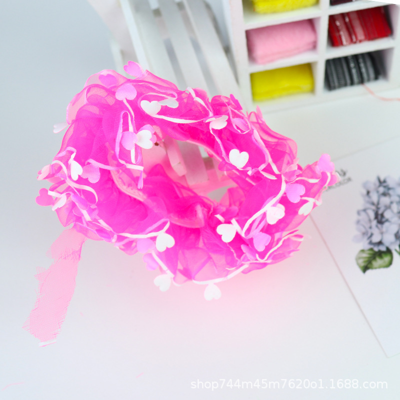 盘发头饰 蕾丝发圈 儿童表演头饰 儿童发圈 一元百货详情11