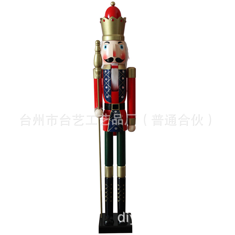 Large nutcracker 150CM in stock, soldier puppet 1.5m, hotel Christmas decorative handicrafts and ornaments pic 14