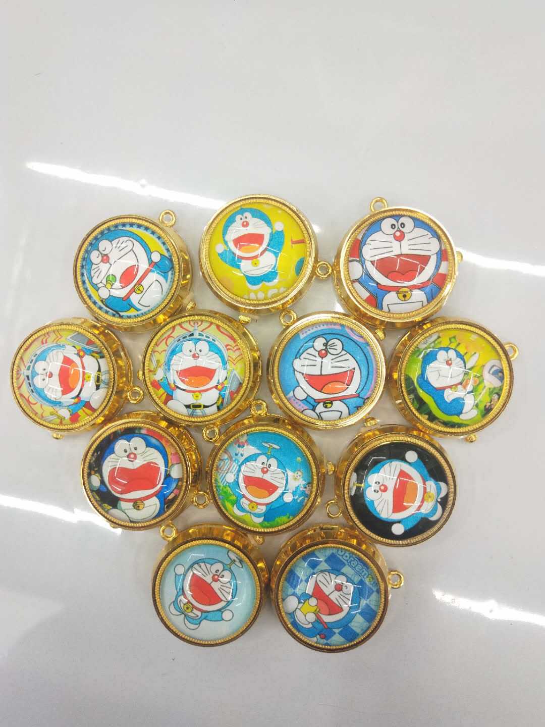 Wholesale of golden rotating anime cartoon wall watch gyroscope rotating pocket watch pic 12