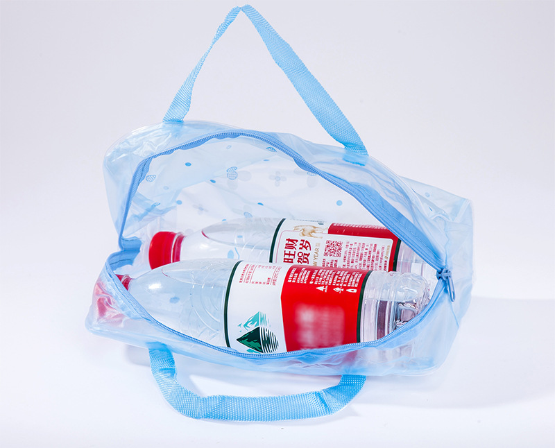 新款透明PVC防水洗漱包圆点化妆包男女便携旅行防尘护肤品收纳袋详情15