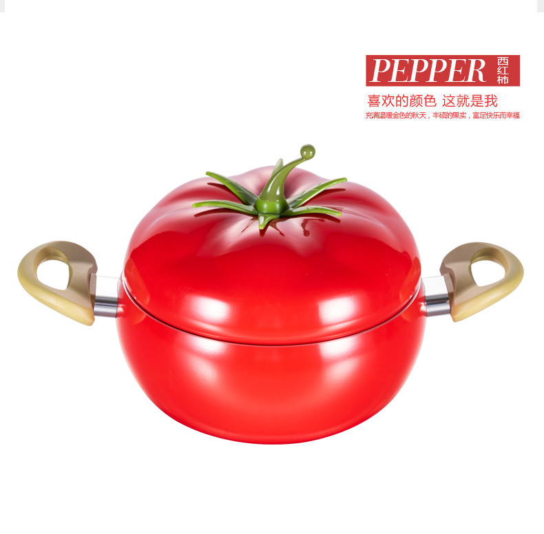 Wholesale of soup POTS, non-stick POTS, tomato POTS, double-ear soup POTS, double-bottom household aluminum POTS, non-stick POTS, soup POTS and cooking POTS pic 16