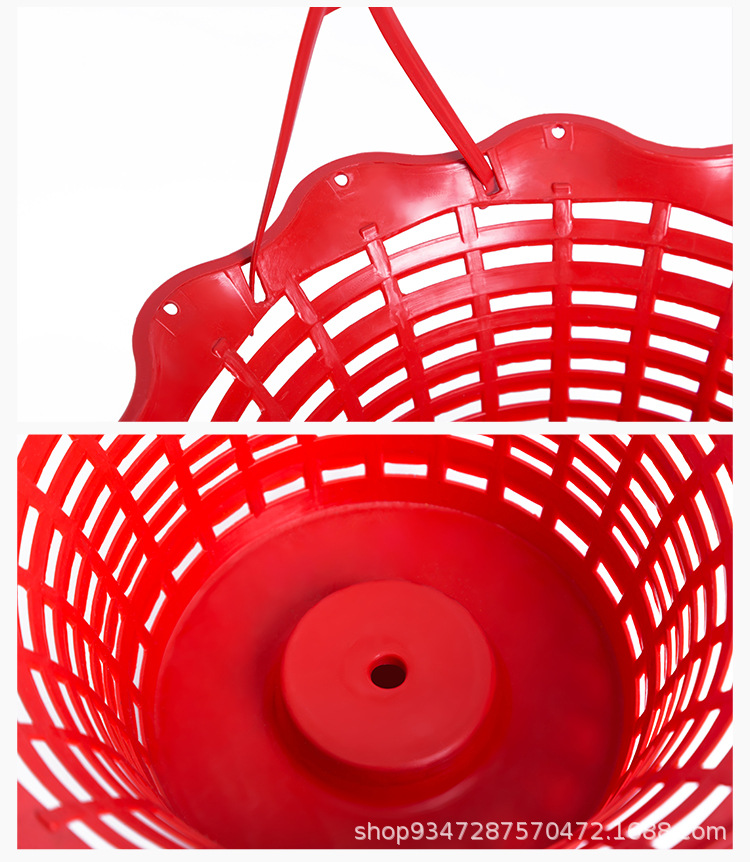 Qingming artificial flower plastic hand-held flower baskets, flower POTS, garden decoration, rattan woven flower vases, sacrificial garden plastic flower baskets, flower POTS, handicrafts, gifts, plastic handicrafts pic 8