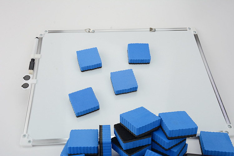 Magnetic 5*5 square EVA felt cloth for children, wavy and easy-to-clean magnetic white board eraser pic 10