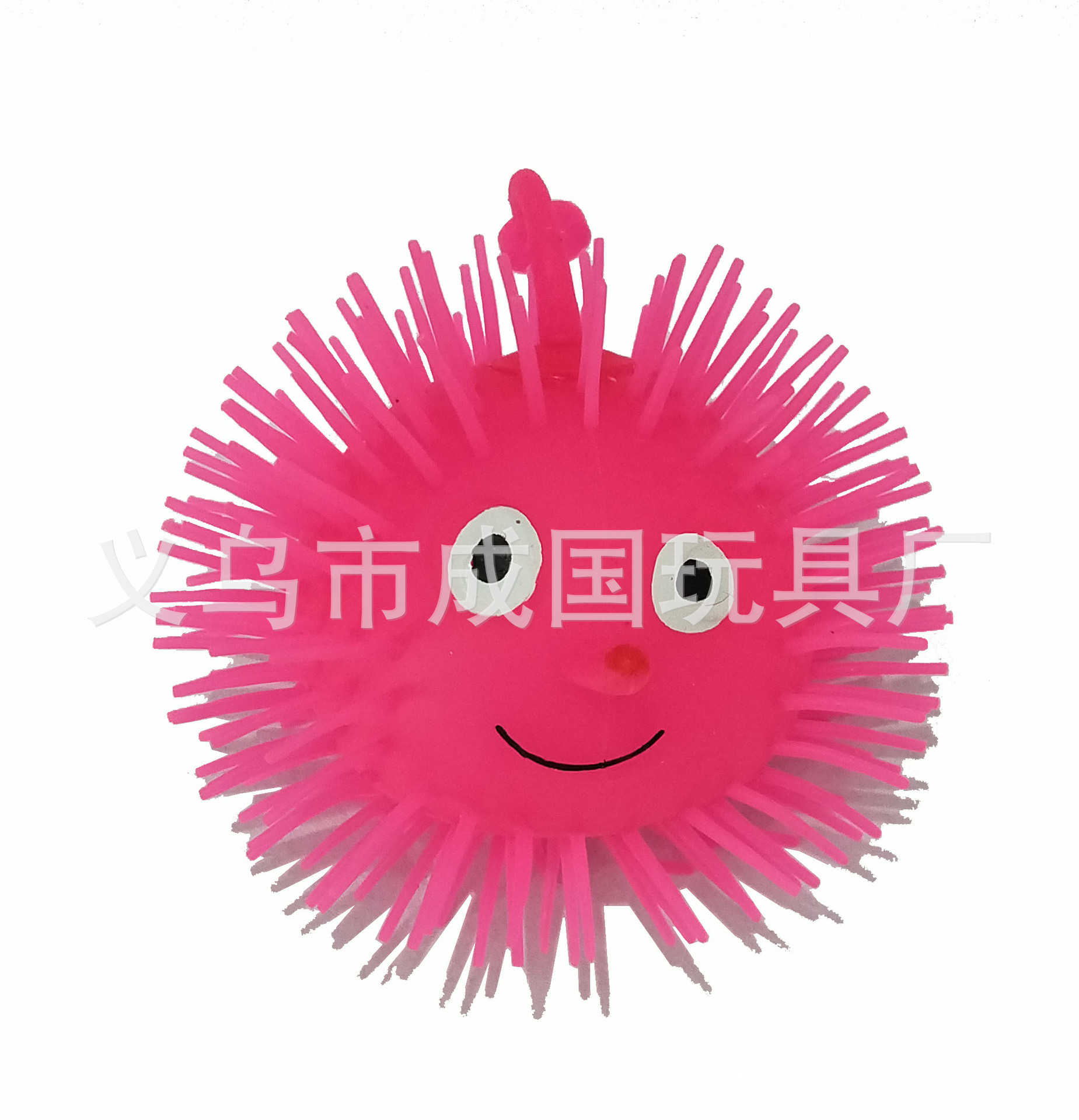 厂家供应 5号长毛闪光毛毛球 外贸夜光弹力佳儿童玩具发光详情2