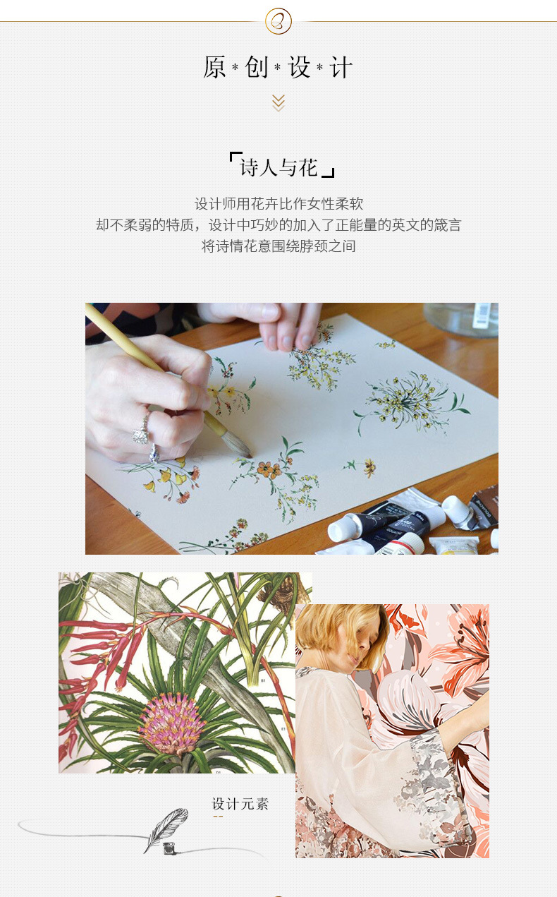 Factory direct sales of 100% mulberry silk printed flower scarves, large square scarves, custom-made silk clothing accessories, sun-protective silk scarves pic 2