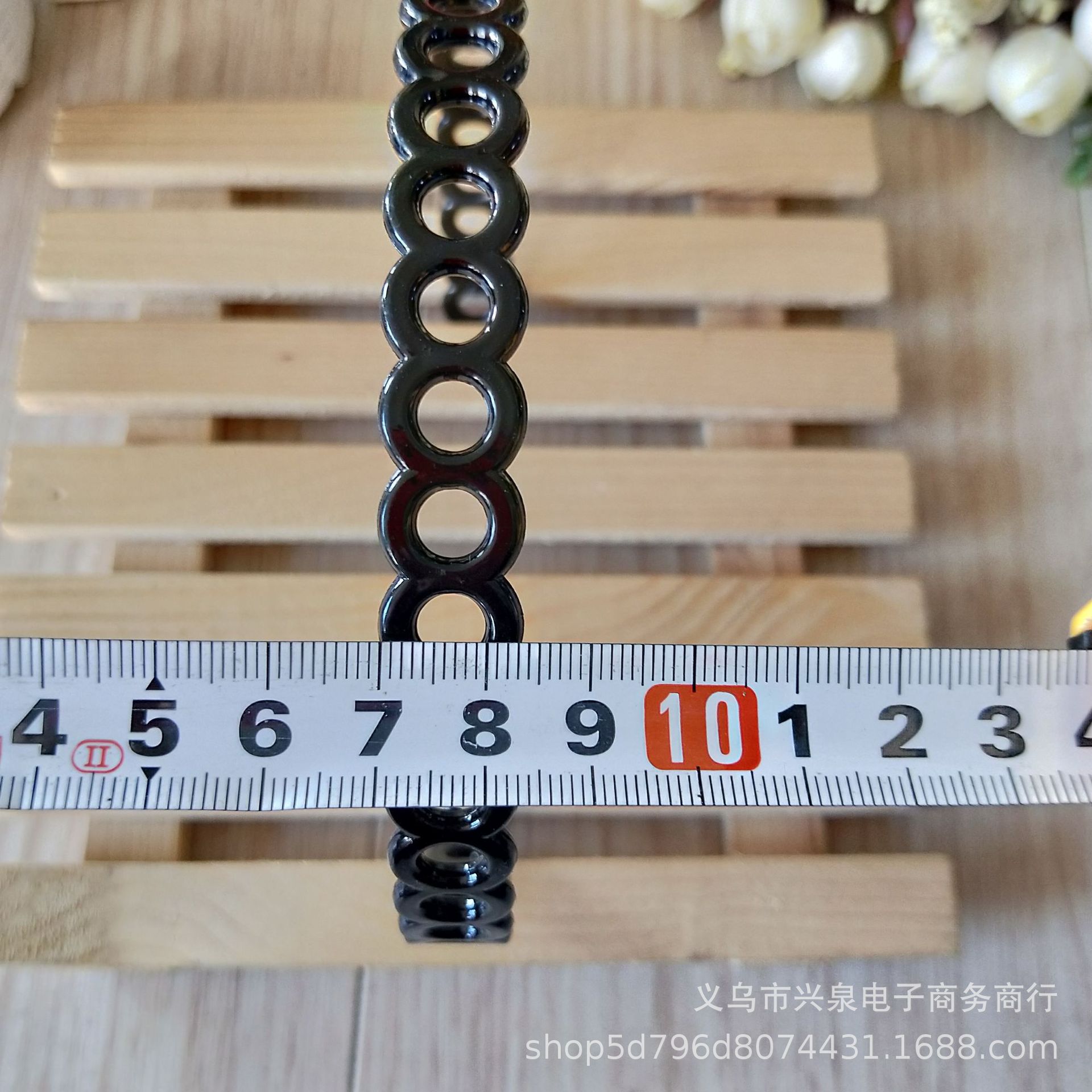 【1-9 Zones 】【 Circle Hair Clips 】20/ pack of black circle hair bands, fashionable headbands, street stall, wholesale of one-yuan accessories, one-yuan department store pic 4