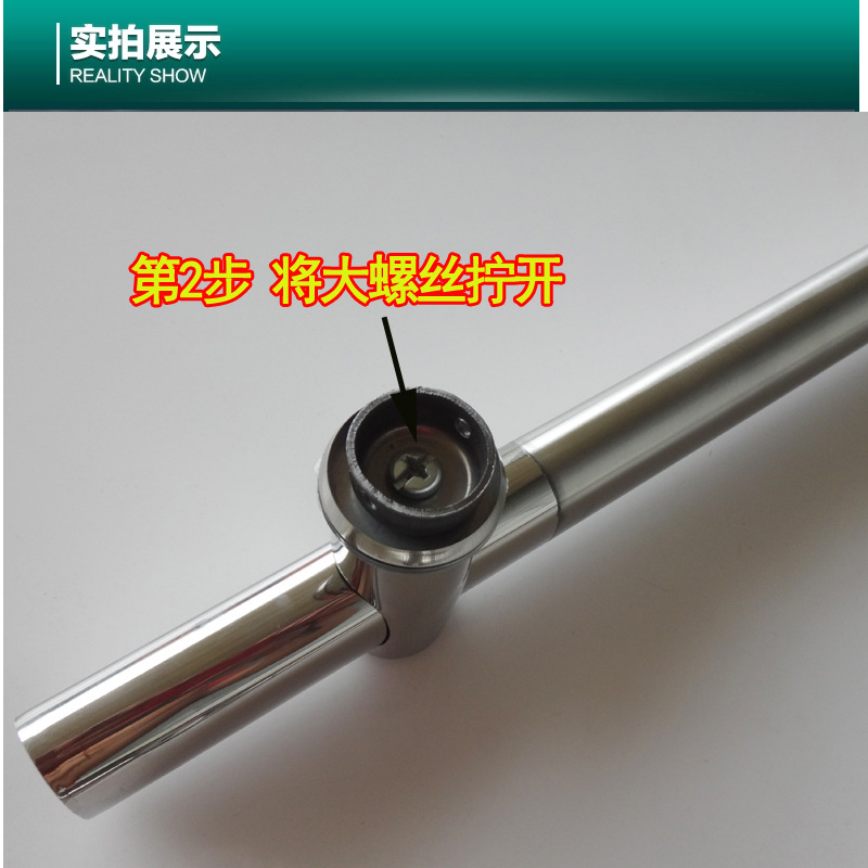 Thickened stainless steel tempered glass door handle, glass door handle handrail, large door handle hole distance adjustable handle pic 17