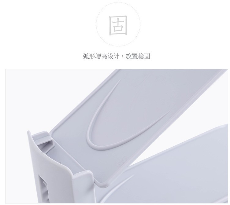 The 2018 new model of plastic shoe tray and shoe rack is a multi-functional, detachable and adjustable double-layer simple high-tech storage wonder pic 61