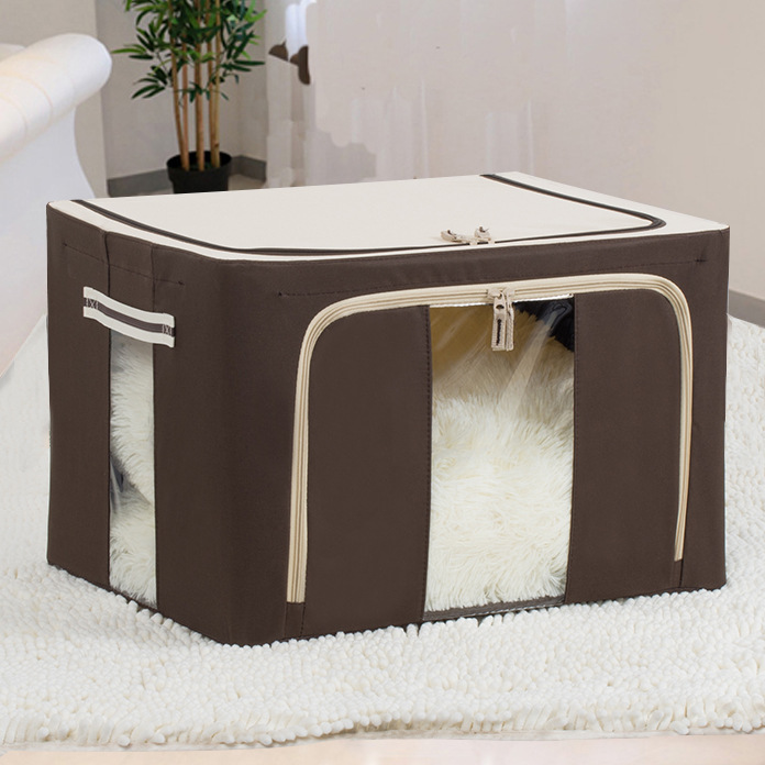 牛津布收纳箱大号可折叠收纳盒装衣被子玩具超大整理箱批发储物详情40