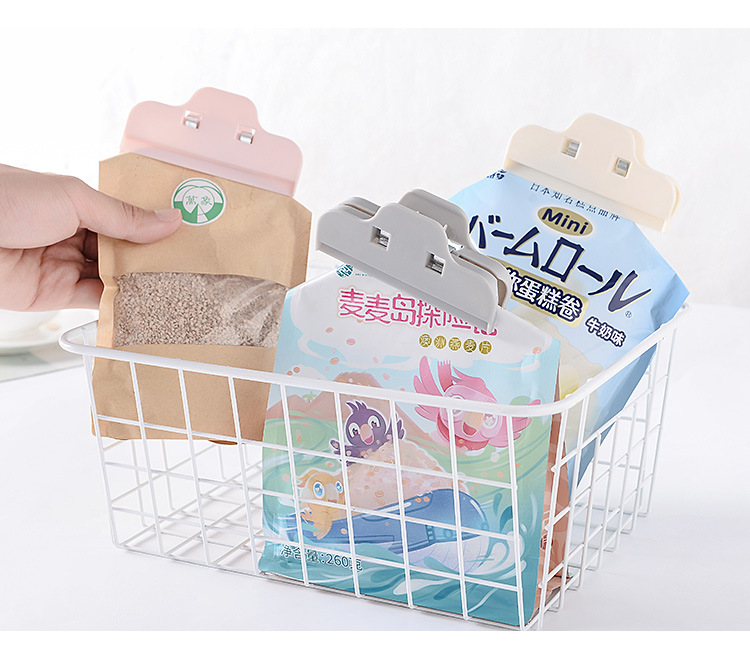 素色大号塑料食品封口夹 食品袋零食夹密封夹子塑料袋封口器详情4