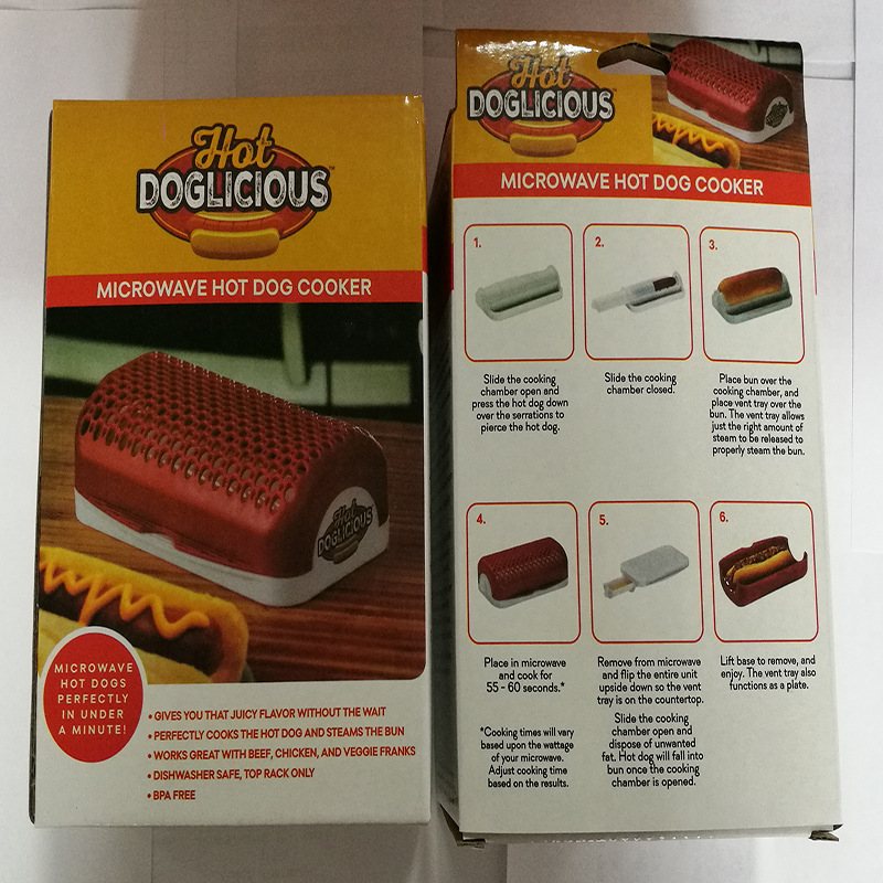 新款TV产品 HOT DOG LICIOUS热狗制作器微波炉 热狗盒详情10