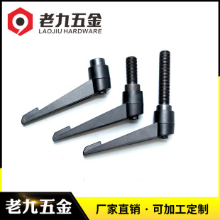 直供尼龙铝合金拉手 黑色银色明装拉手柜门把手工具箱提手U型把手详情5