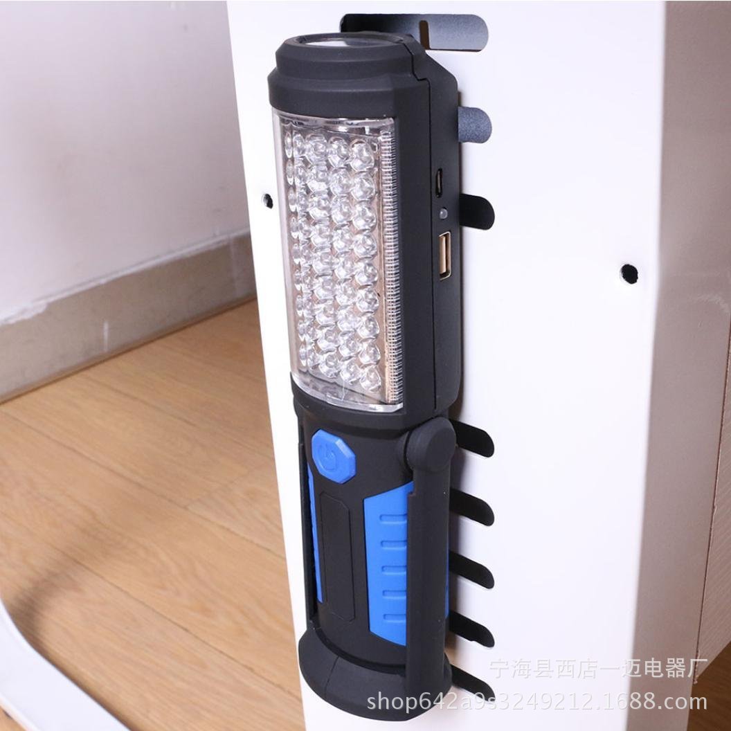 36+5LED emergency work light, USB charging work light with magnetic bracket, car maintenance light, inspection light, flashlight pic 11