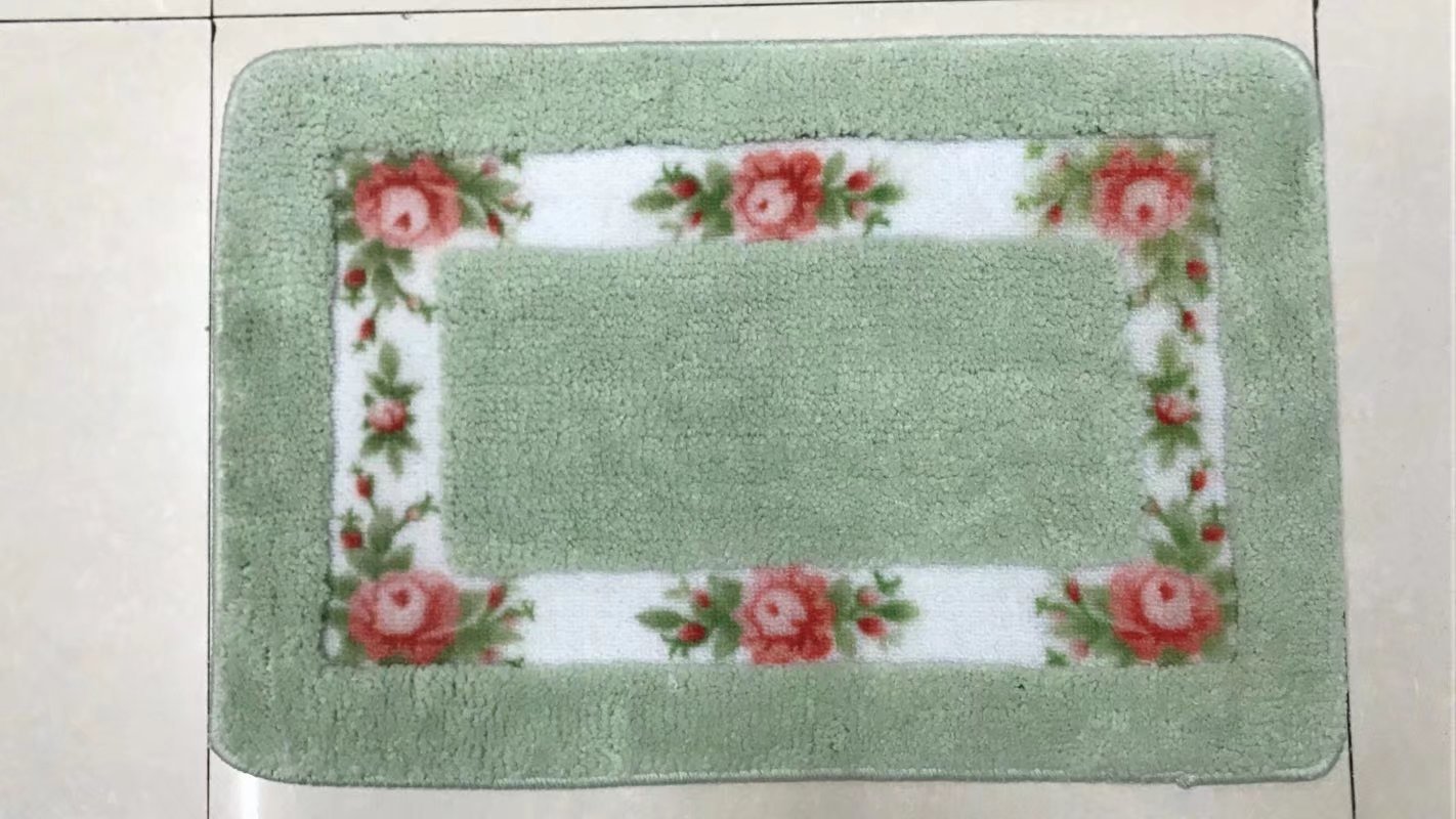 田园玫瑰进门地垫卧室门厅脚垫浴室门垫防滑垫子吸水地毯详情9