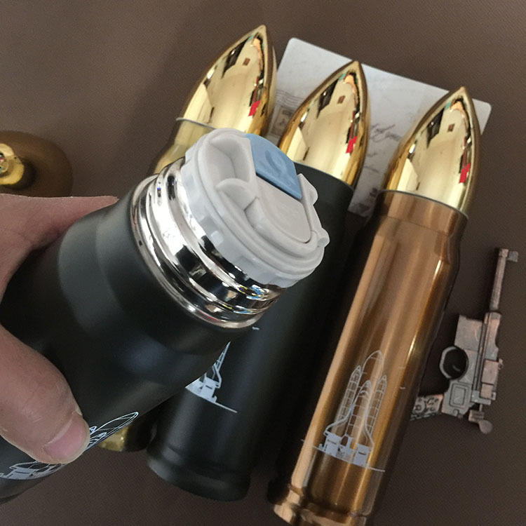 外贸子弹头不锈钢保温杯炮弹真空水杯商务礼品杯子水壶批发刻logo详情8