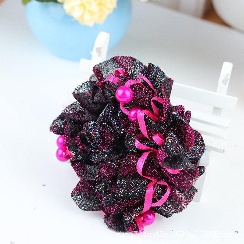 Wholesale of hairstyles, hair ties, lace hair ties and accessories for 1 yuan. Small commodity supply wholesale pic 8