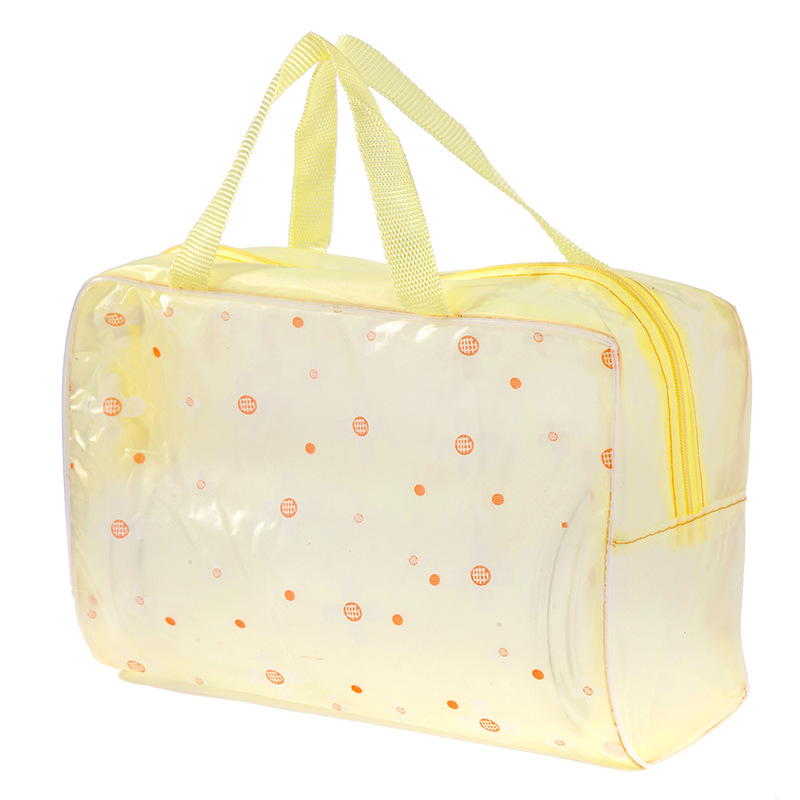 新款透明PVC防水洗漱包圆点化妆包男女便携旅行防尘护肤品收纳袋详情11