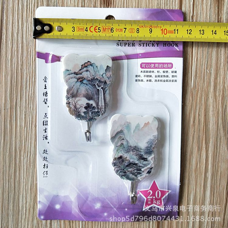 【 Zone 1-3 】 Chuanling Cartoon Adhesive Hooks 200 yuan per box, 2 sets of adhesive hooks, Hook Adhesive hooks, no drilling Adhesive hooks, kitchen and bathroom Cartoon Adhesive hooks, 1 yuan product wholesale pic 1