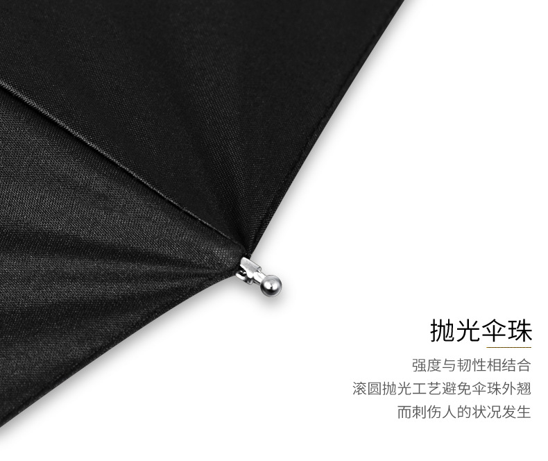 511 Umbrella, extra-large 140 fully automatic umbrella, folding and reinforcing, wind-resistant, sunny and rainy dual-purpose black rubber sunshade pic 21