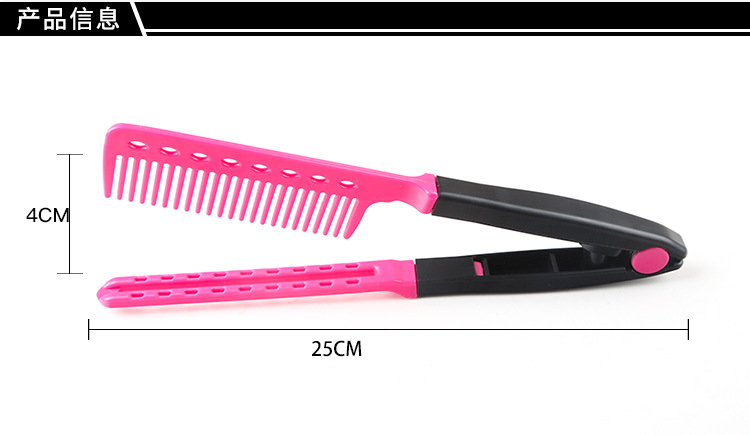 Folding small combs, V-shaped splint combs, portable travel combs, plastic straightening combs, spring folding combs are in stock for wholesale pic 1