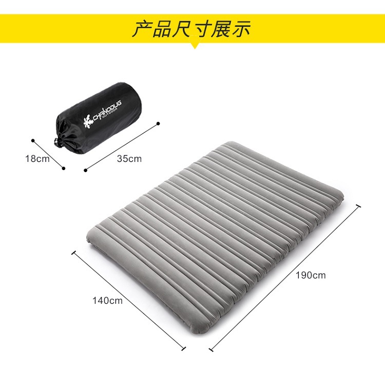 Xanoduji inflatable bed, home double air cushion bed sheet, person inflatable mattress, thickened portable air cushion bed, simple and easy pic 5