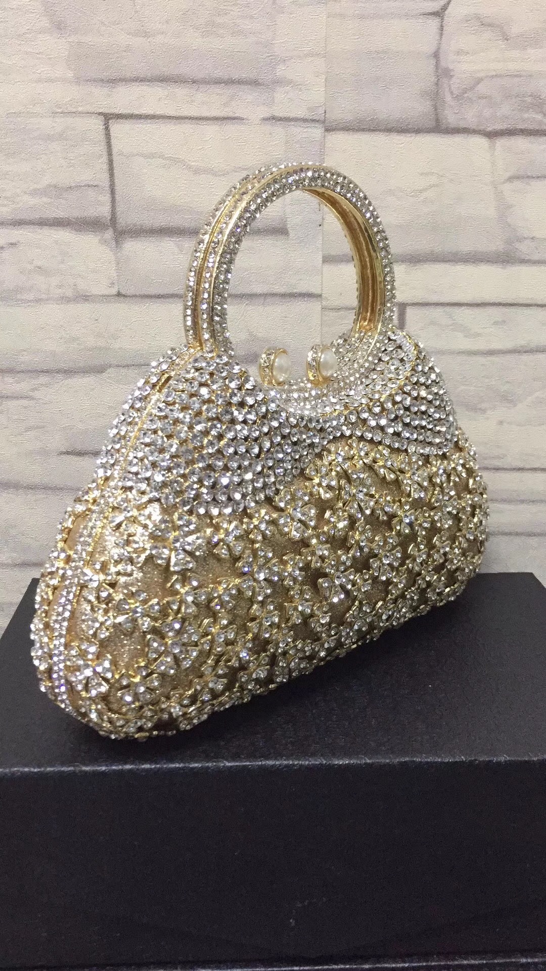 BL086 AliExpress Water Diamond Bag, Perforated Metal diamond-encrusted Dinner Bag, Full Diamond handbag for Foreign Trade Ladies, Banquet Bag pic 41
