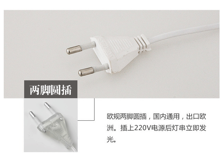 Outdoor LED string lighting project, starry sky Christmas festival decorative lights, wedding room decoration bare light string lights pic 21