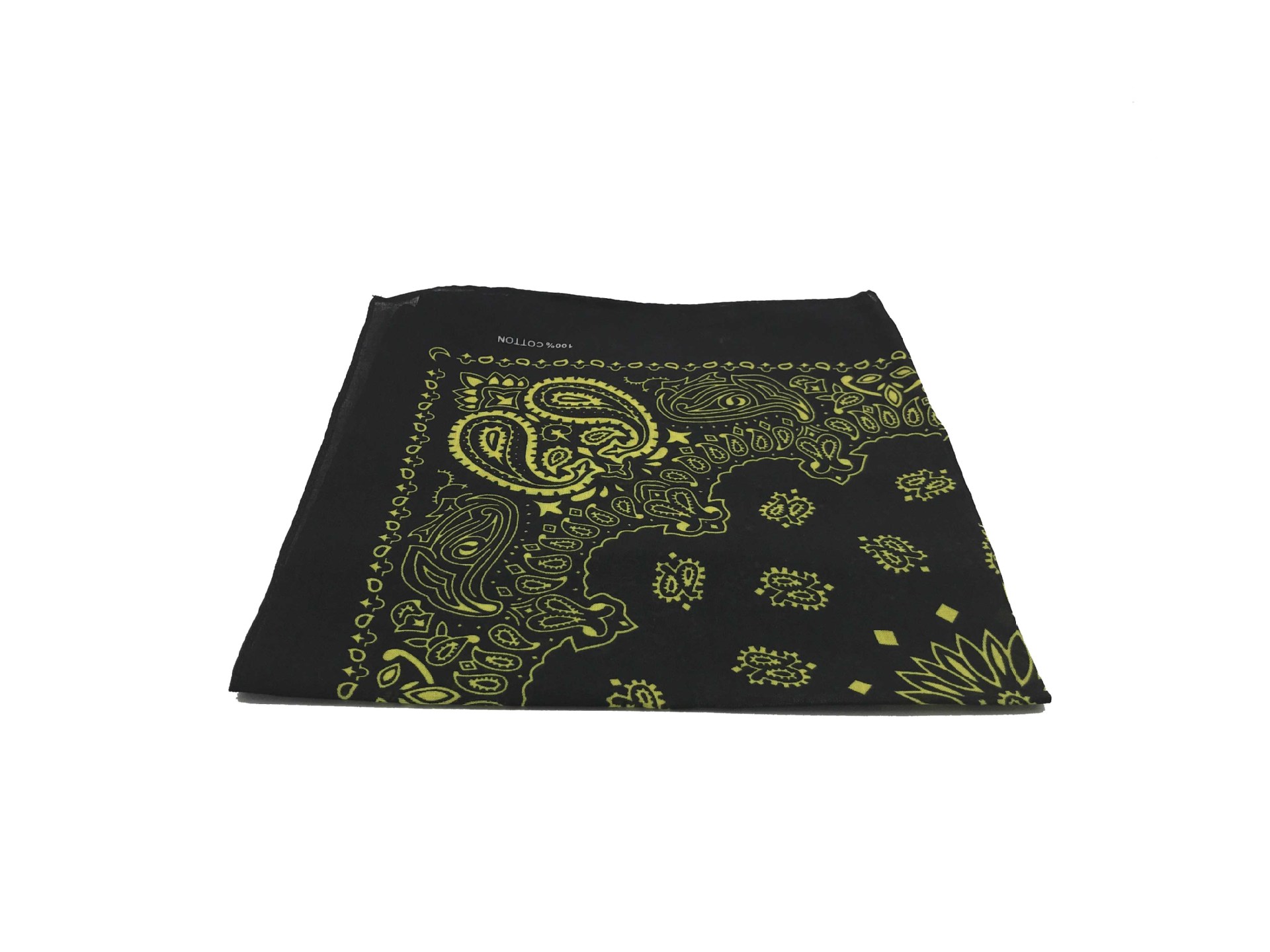 Wholesale of new pure cotton square scarf hip hop hip-hop street dance black background contrasting color sunflower bandana headscarf pic 2