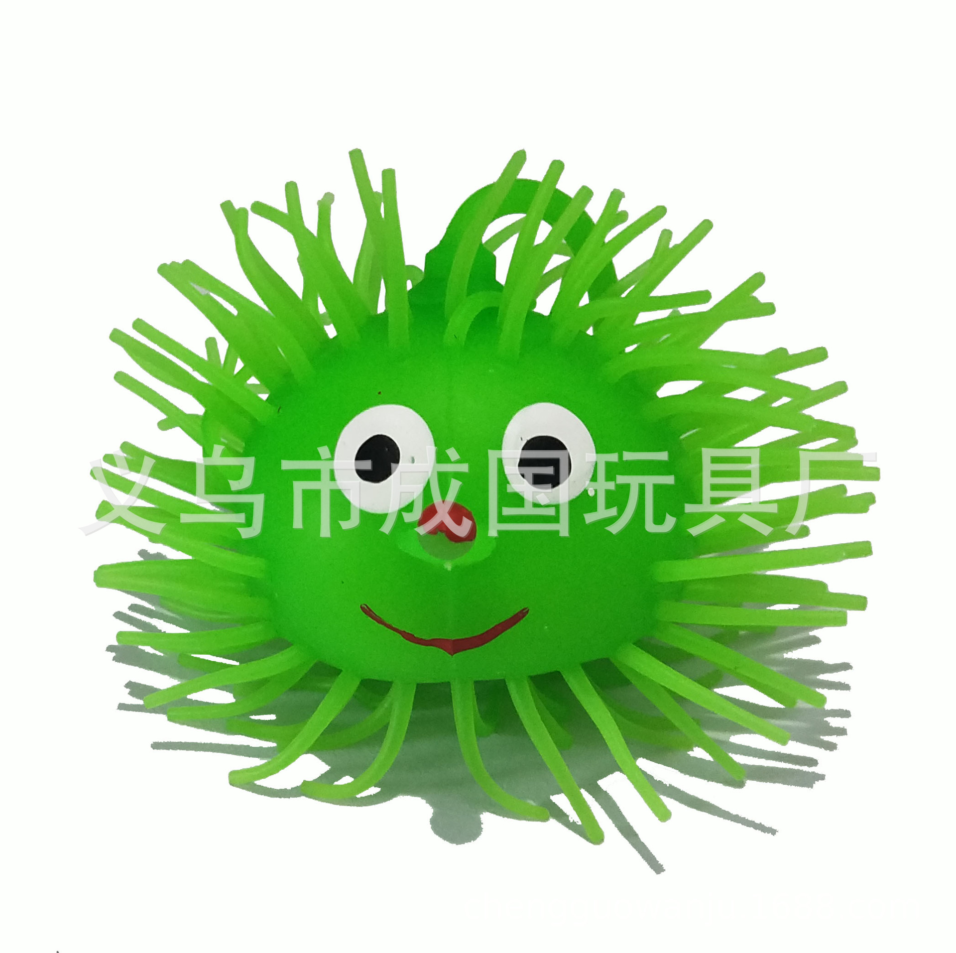 厂家供应3号笑脸闪光毛毛球tpr环保材质地摊广场地推小学幼儿园详情6