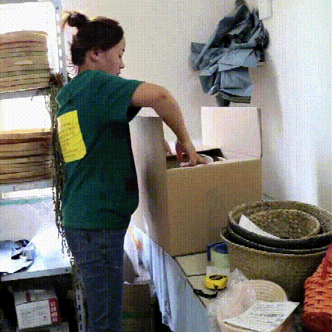 厂家批发北欧风花盆编织海草篮 家居用品草编收纳筐折叠草编花篮详情12