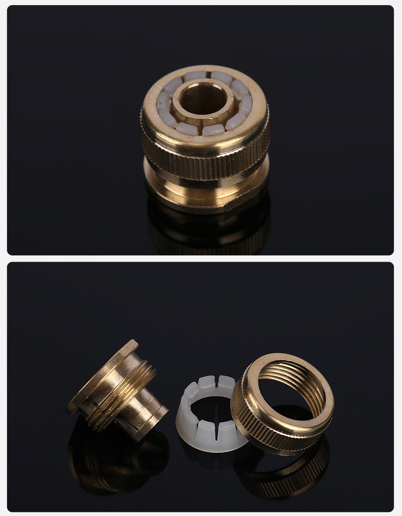 厂家供应铜新款标准接4分内牙水管接头量大从优详情9