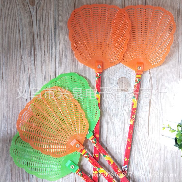 【 Zone 2-7 】 Shell fly swatter 20/ bundle 1000/ piece 1 yuan fly swatter Bamboo long-handled fly swatter brand new material fly swatter long-pole fly and mosquito swatter 1 yuan small general merchandise wholesale pic 3