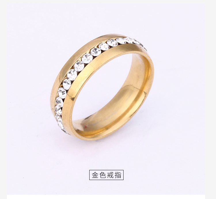 跨境热卖钛钢戒指小众单排水钻镶钻精美戒指不锈钢饰品厂家直供详情6